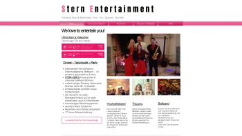 Website Screenshot: Stern Entertainment Katharina Stern und Band - Hochzeitsband | Wien - NÖ | Stern Entertainment - Date: 2023-06-23 12:04:40