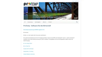 Website Screenshot: Kommerzielle Datenverarbeitung proTEMP e.U. - Kommerzielle Datenverarbeitung - ProTemp - ProTemp - Kommerzielle Datenverarbeitung in Linz - Date: 2023-06-14 16:36:39