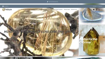 Website Screenshot: Kehuna Stones and Senses - Mineralien und Edelsteine Onlineshop Fachhandel - Date: 2023-06-14 10:37:24