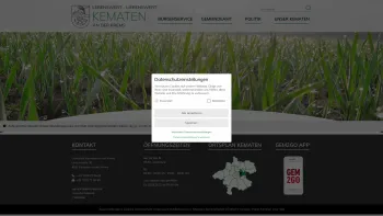 Website Screenshot: Gemeindeamt Kematen an der Kematen an der Krems RiS-Kommunal - Kematen an der Krems - GEM2GO WEB - Startseite - Date: 2023-06-23 12:04:43