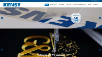 Website Screenshot: Kensy Adam - Textildruckerei & Digitaldruck in Linz & Linz-Land - Date: 2023-06-14 10:41:09