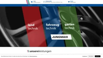 Website Screenshot: Jungmair KFZ Landmaschinen Gartengeräte - FAHRZEUGTECHNIK | Kfz Jungmair | Oberösterreich - Date: 2023-06-15 16:02:34
