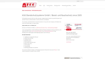 Website Screenshot: KGG Brandschutzsysteme A GmbH - Brand- und Rauchschutz - KGG Brandschutzsysteme - Date: 2023-06-23 12:04:48
