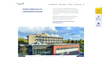 Website Screenshot: Landesklinikum Waldviertel NÖ Gesundheits und Sozialfonds NÖ Landeskliniken-Holding - LK Gmünd - Date: 2023-06-15 16:02:34