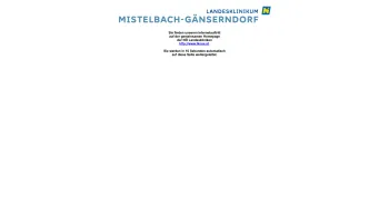 Website Screenshot: Allgemein öffentliches Schwerpunktkrankenhaus Landesklinikum Weinviertel Mistelbach Gänserndorf - Landesklinikum Mistelbach - Gänserndorf - Date: 2023-06-15 16:02:34
