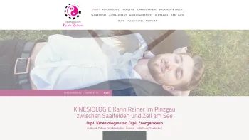 Website Screenshot: Dipl. Kinesiologin Karin Rainer - KINESIOLOGIE Karin Rainer - Dipl. Kinesiologin im Pinzgau/Zell am See - Date: 2023-06-14 10:41:12