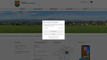 Website Screenshot: Gemeindeamt Kirchberg-Thening RiS-Kommunal - Kirchberg-Thening - Startseite - Date: 2023-06-23 12:04:54