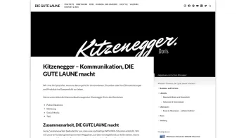 Website Screenshot: kitzenegger - die agentur - Kitzenegger – Kommunikation, DIE GUTE LAUNE macht - Die gute Laune - Date: 2023-06-23 12:04:57