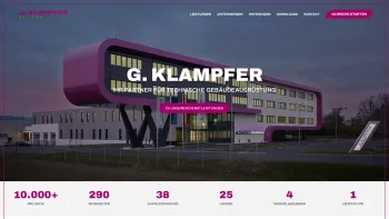 Website Screenshot: G.KLAMPFER ELEKTROANLAGEN GmbH AUSTRIA - G. Klampfer Elektroanlagen | Startseite - Date: 2023-06-14 10:41:12
