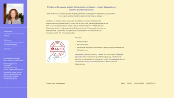 Website Screenshot: akad besten christine figuren ihre in jpg klasen kulturgegenst kunst movie1 nachher nde nden restauratorin scene sopar und vorher - Klasen – Sopar, Restauratorin – Restaurierungen, Konservierungen, Befundungen an historischen Kulturgütern - Date: 2023-06-23 12:04:57