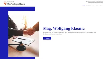 Website Screenshot: Rechtsanwaltskanzlei Klasnic Index - Ihr Rechtsanwalt in Graz und Graz Umgebung - Date: 2023-06-23 12:04:57