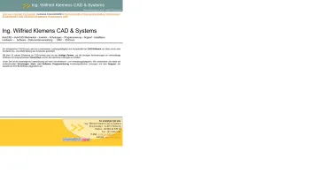 Website Screenshot: Ing. Wilfried Klemens CAD & Systems - Ing. Wilfried Klemens CAD & Systems - Date: 2023-06-14 10:41:12