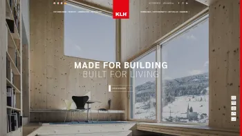 Website Screenshot: KLH Massivholz GmbH - Ihr Partner für den massiven Holzbau | Brettsperrholz von KLH - Date: 2023-06-23 12:05:00
