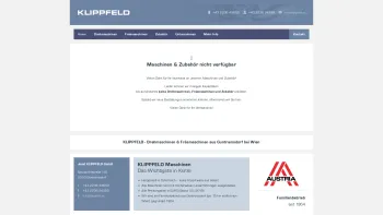 Website Screenshot: Josef Klippfeld GmbH. - KLIPPFELD Maschinen • Drehmaschinen & Fräsmaschinen Hersteller und Verkauf - Date: 2023-06-15 16:02:34