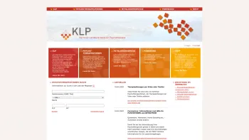 Website Screenshot: KLP Kärntner Landesverband für Psychotherapie - KLP - Kärntner Landesverband für Psychotherapie - Date: 2023-06-23 12:05:03