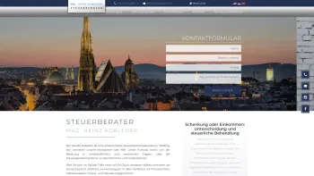 Website Screenshot: Mag. Heinz Kobleder SteuerberatungsgmbH - Mag. Heinz Kobleder Steuerberater Mödling - Date: 2023-06-23 12:05:06