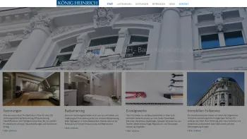 Website Screenshot: König Heinrich Bauunternehmen GmbH - König Heinrich GmbH - Bauunternehmen Wien & Umgebung - Date: 2023-06-15 16:02:34