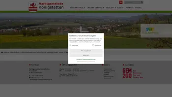 Website Screenshot: Marktgemeinde Königstetten - Marktgemeinde Königstetten - Zentrum - Date: 2023-06-23 12:05:06