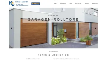 Website Screenshot: König Locher - König & Locher OG – Garagentore, Haustüren, Industrietore, Torantriebe - Date: 2023-06-23 12:05:08