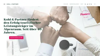 Website Screenshot: Kohl & Partner Tourismusberatung GesmbH - Worauf Sie sich verlassen können. - Date: 2023-06-23 12:05:08