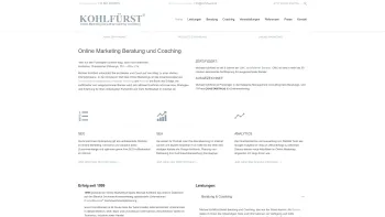Website Screenshot: KOHLFÜRST Online Marketing Beratung - KOHLFÜRST Online Marketing Beratung - Date: 2023-06-23 12:05:08