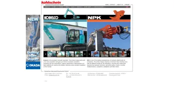 Website Screenshot: Kohlschein Baumaschinenhandel GmbH - Kohlschein the excavator specialist: Kobelco & NPK - Date: 2023-06-14 10:41:18