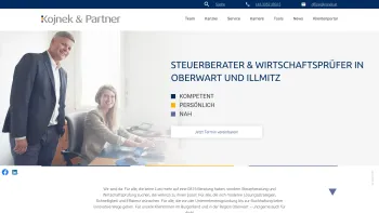 Website Screenshot: Kojnek Partner - Ihr Steuerberater & Wirtschaftsprüfer in Oberwart & Illmitz - Kojnek & Partner - Date: 2023-06-23 12:05:08