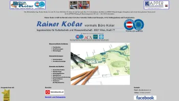 Website Screenshot: Büro Kolar - Rainer Kolar Ingenieurbüro - Date: 2023-06-23 12:05:08