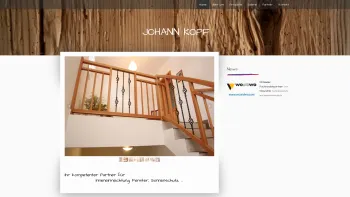 Website Screenshot: Kopf Index - Startseite - Kopf Johann - Tischlerei und Planung - Date: 2023-06-23 12:05:14
