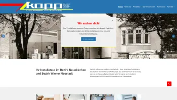 Website Screenshot: KOPP Herzlich - Ihr Installateur im Bezirk Neunkirchen und Bezirk Wiener Neustadt | Kopp GesmbH in Wimpassing im Schwarzatale - Date: 2023-06-14 10:41:18