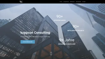 Website Screenshot: koppcon Consulting GmbH - koppcon – Ihr Experte für Telekommunikation, Energie und Printing - Date: 2023-06-15 16:02:34