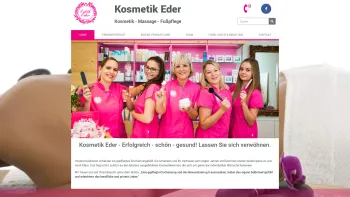 Website Screenshot: Eder - Kosmetik, Massage & Fußpflege - Kosmetik Eder – Kosmetik • Massge • Fußpflege - Date: 2023-06-23 12:05:14