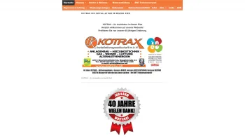 Website Screenshot: Kotrax Installationsges.m.b.H. - KOTRAX Ihr Installateur im Bezirk Ried für Gas, Wasser, Heizung Sanitär - Date: 2023-06-23 12:05:14