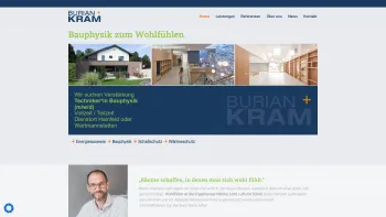 Website Screenshot: Ing. Josef Kram - Burian & Kram | Bauphysik zum Wohlfühlen aus Niederösterreich - Date: 2023-06-15 16:02:34