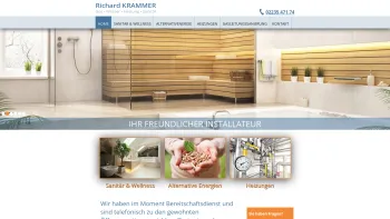 Website Screenshot: Richard Krammer Installationen - Ihr Installateur in Schwechat, Mödling, Wien - Date: 2023-06-15 16:02:34