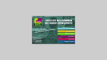 Website Screenshot: Josef Huber - Kranservice, Antriebstechnik - Huber Kranservice und Antriebstechnik - Date: 2023-06-23 12:05:17