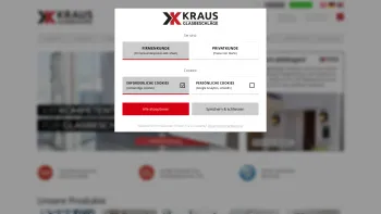 Website Screenshot: KRAUS GmbH Glas Beschläge - KRAUS GLASBESCHLÄGE - Date: 2023-06-23 12:05:20