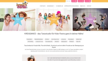 Website Screenshot: bei kreadance! - Startseite - Kreadance - Tanzstudio für Kinder und Jugendliche - Date: 2023-06-23 12:05:20