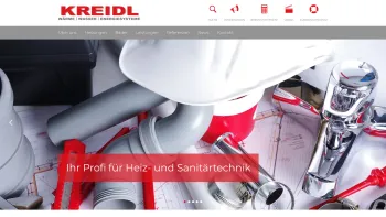 Website Screenshot: Installateur Badezimmer von Kreidl Kramsach Tirol - Installateur Kreidl Kramsach – Wärme | Wasser | Energiesysteme - Date: 2023-06-23 12:05:20