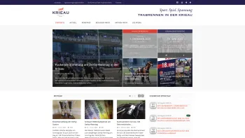 Website Screenshot: Krieau Wiener Trabrennverein - Wiener Trabrennverein - Trabrennpark Krieau - Startseite - Date: 2023-06-23 12:05:23