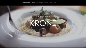 Website Screenshot: Robert PÖCHHACKER Restaurant Krone Gaaden Hochzeiten Veranstaltungen Catering - Pöchhacker´s Krone | Restaurant | Gaaden bei Mödling | - Date: 2023-06-23 12:05:23