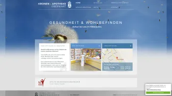 Website Screenshot: Kronen-Apotheke Mag. pharm. Norbert KRONEN APOTHEKE OBERWART Ihr Partner allen Gesundheitsfragen! - Kronen-Apotheke Oberwart - Date: 2023-06-23 12:05:23