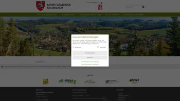 Website Screenshot: Gemeindeamt Krumbach Niederösterreich - Krumbach in Niederösterreich - Home - Date: 2023-06-15 16:02:34