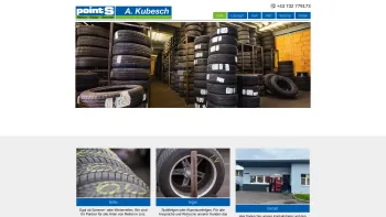 Website Screenshot: Kubesch - Gross- und Einzelhandel mit Reifen und Felgen - Reifen Linz - PointS - A.Kubesch - Date: 2023-06-23 12:05:26