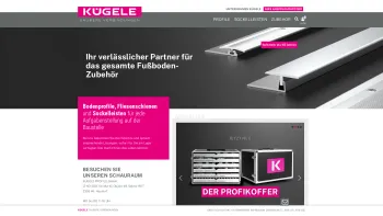 Website Screenshot: M.A. Kügele GmbH - KÜGELE Profile GmbH I Bodenprofile und Sockelleisten - Date: 2023-06-15 16:02:34