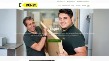 Website Screenshot: Künstl - Spedition Künstl – Möbeltransporte | Spezialtransporte - Date: 2023-06-23 12:05:29