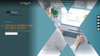 Website Screenshot: Kufgem-EDV GmbH - Kufgem | Gemeinsam. Digital. Erfolgreich. - Date: 2023-06-23 12:05:29