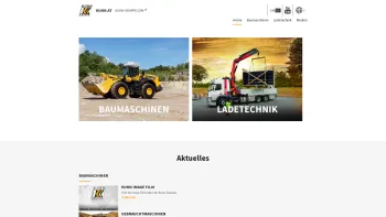 Website Screenshot: Kuhn Baumaschinen GmbH - Kuhn Österreich | Baumaschinen & Ladetechnik - Komatsu, Palfinger, TOPCON, Powerscreen/TWS, FRD, Xcentric, Terex, MB - Date: 2023-06-23 12:05:29