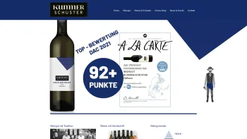 Website Screenshot: Kummer-Schuster Weingut Kummer Schuster - Weingut Kummer-Schuster | Halbturn, Heideboden und Zweigelt - Date: 2023-06-23 12:05:29