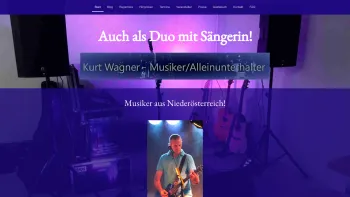 Website Screenshot: Kurt Wagner - Startseite - Sänger - Alleinunterhalter Kurt Wagner - Date: 2023-06-15 16:02:34